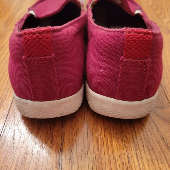 Fitflop Biomimetix Sunny Canvas Loafers Rio Pink Shoes 8.5 Comfort Red - Picture 5 of 9